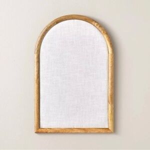 Arched 16"x24" Wood Framed Fabric Bulletin Board - Hearth & Hand Magnolia 2025